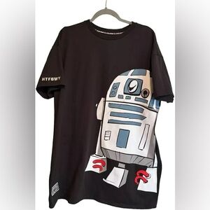 NWT - Black R2D2 Disney Star Wars T-Shirt Dress - MEDIUM